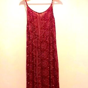 Embellished Gauze Maxi Sundress